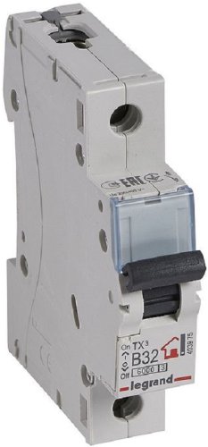 Выключатель автоматический Legrand TX3 6000 1п 32А B 6кА фото Выключатель автоматический Legrand TX3 6000 1п 32А B 6кА картинка